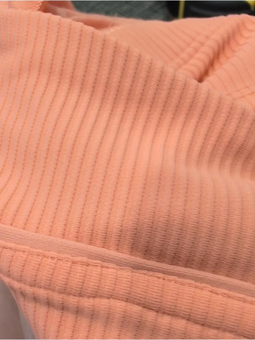 Lululemon Energy Longline Bra Ribbed Luxtreme *Medium Supp.  highlight Orange